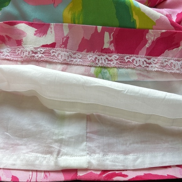 Lilly Pulitzer Keetan Dress First Impressions Pink Roses Holy Grail Strapless 0 - Picture 8 of 14